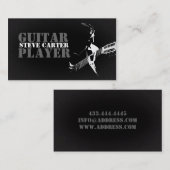 ギター奏者のギタリストのミュージシャンの名刺 名刺 (正面/裏面)