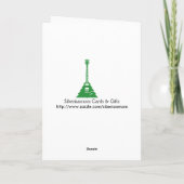 ギター奏者のクリスマスカード シーズンカード (裏面)