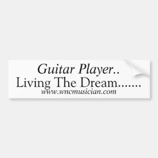 ギター奏者のステッカー バンパーステッカー