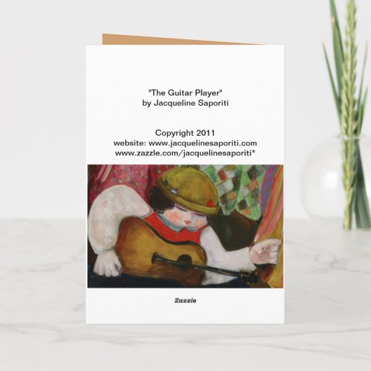 ギター奏者カード カード (裏面)