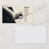 ギター奏者 名刺 (正面/裏面)