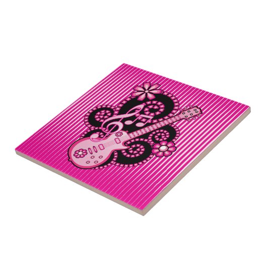 ギター女の子らしー タイル (側面)