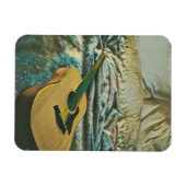 ギター好きのギフト マグネット (横)