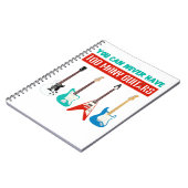 ギター好き |たくさんのギターは絶対に必要ない ノートブック (左側)