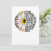 ギター好き|アコースティックフローラギターの贈り物 サンキューカード (スタンド正面)