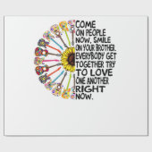 ギター好き |アコースティックフローラギターの贈り物 ラッピングペーパー (フラット)