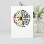 ギター好き |アコースティックフローラギターギフト サンキューカード (スタンド正面)