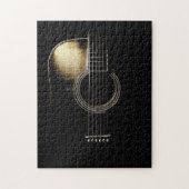 ギター好き |ギターのトランクは黒 ジグソーパズル (縦)