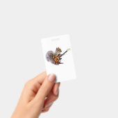 ギター好き | ギターを弾くリス バッジ (手持ち)