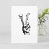 ギター好き |ギターギフトをお願いします サンキューカード (スタンド正面)