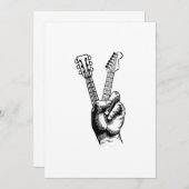 ギター好き |ギターギフトをお願いします サンキューカード (正面/裏面)