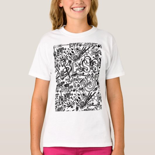 ギター好き |ギターパターンギフト Tシャツ (正面)