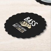 ギター好き |バスギターに似ているがクール ペーパーコースター (アングル)