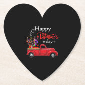 ギター好き|バレンタインデーおめでとう ペーパーコースター (正面)