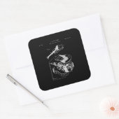 ギター好き |マーティン・ギター特許 スクエアシール (封筒)