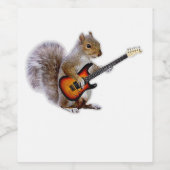 ギター好き |リス遊レルのギター ワインラベル (シングルラベル)