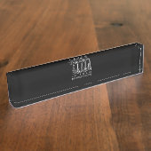 ギター好き |人生は重要な選択でいっぱいだ デスクネームプレート (側面)