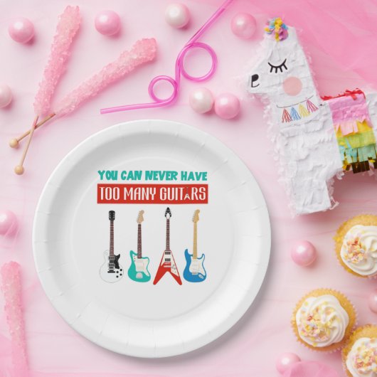 ギター好き|多くのギターを必要としない ペーパープレート (パーティー)