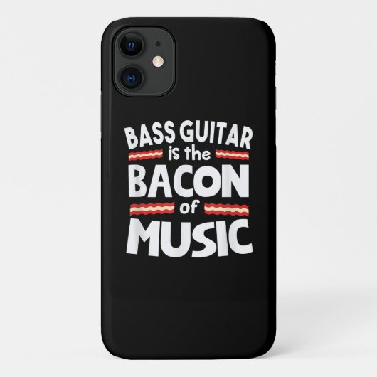 ギター好き Bass Guitarは音楽のベーコンおもしろい Case-Mate iPhoneケース (裏面)