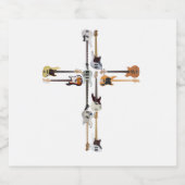 ギター好き | Guitar Cross Gift リキュールボトルラベル (シングルラベル)