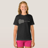 ギター好き | Guitar Notesギフト Tシャツ (正面フル)