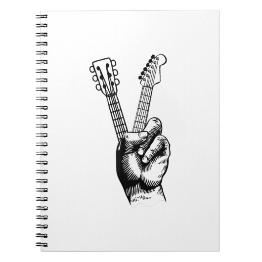 ギター好き | Say Hi Guitar Gift ノートブック (正面)