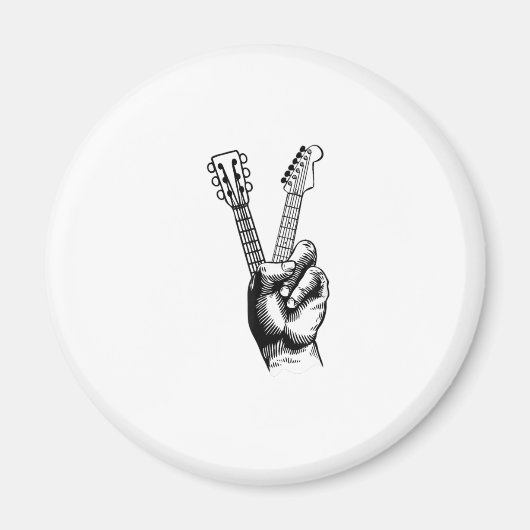ギター好き | Say Hi Guitar Gift マグネット (正面)