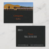 ギター建物名刺 名刺 (正面/裏面)