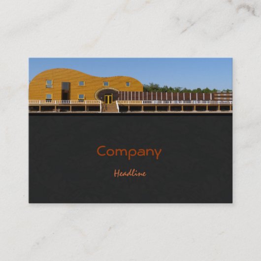 ギター建物名刺 名刺 (正面)