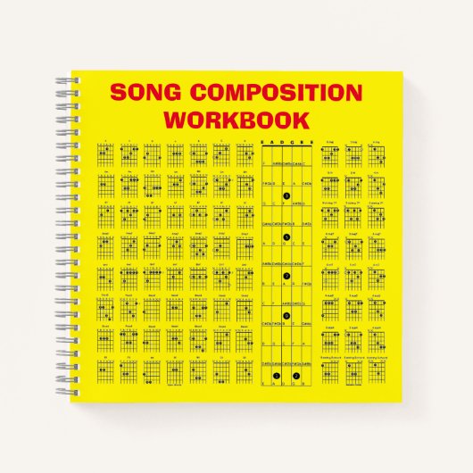 ギター弦グラフ  ノートブック (正面)
