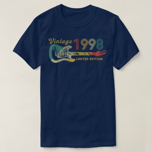 ギター恋人24歳のギフトヴィンテージ1998 Limite Tシャツ (デザイン正面)