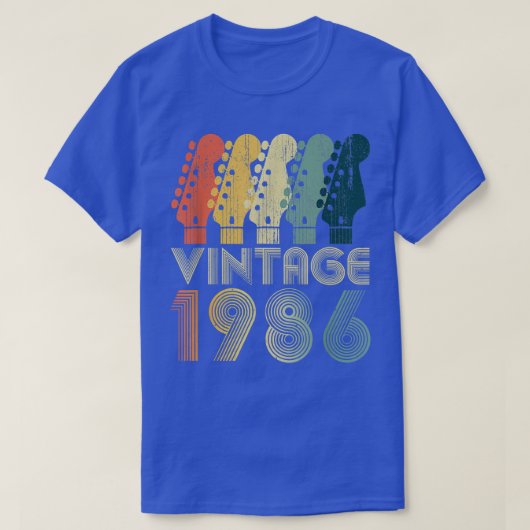 ギター恋人36歳のギフトヴィンテージ1986 Limite Tシャツ (デザイン正面)