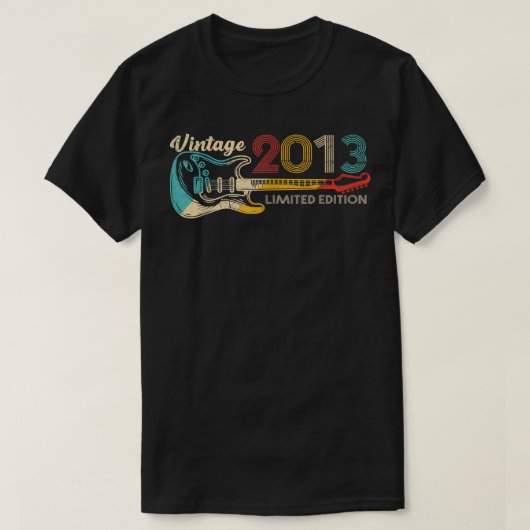 ギター恋人9歳の少年ヴィンテージ2013限定 Tシャツ (デザイン正面)