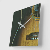 ギター愛好家への贈り物 スクエア壁時計 (傾斜)