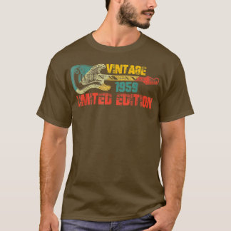 ギター愛好家63歳ヴィンテージ1959限定編集 Tシャツ
