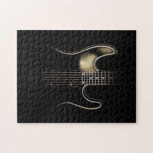 ギター愛好家_ギターパズルの曲愛好家 ジグソーパズル (横)