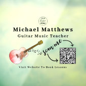 ギター教師レッスン広告QRコード ウィンドウサイン (シート3)