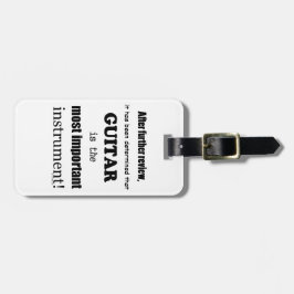 ギター最も重要な楽器 ラゲッジタグ