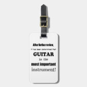 ギター最も重要な楽器 ラゲッジタグ (正面縦)