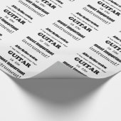 ギター最も重要な楽器 ラッピングペーパー (角)