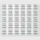 ギター最も重要な楽器 ラッピングペーパー (フラット)