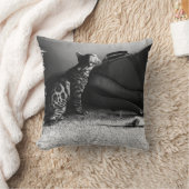 ギター枕付き猫 クッション (ブランケット)