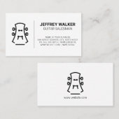 ギター楽器 名刺 (正面/裏面)