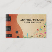 ギター楽器 |楽譜 名刺 (正面)