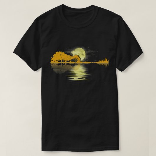 ギター湖シャドーラブギター Tシャツ (デザイン正面)