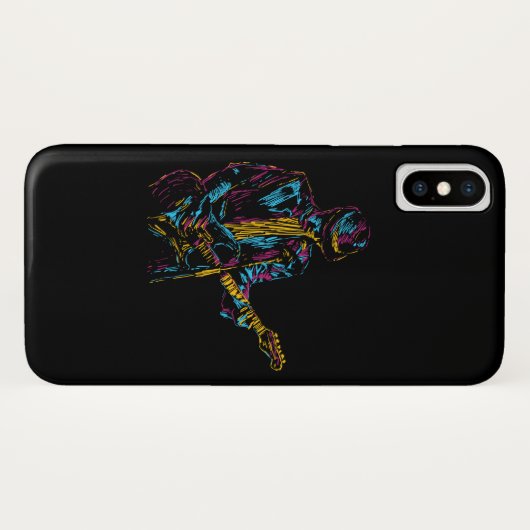 ギター演奏の曲 Case-Mate iPhoneケース (裏面(横))