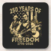 ギター演奏 7月4日 250周年記念 コースター (正面)