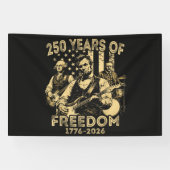 ギター演奏 7月4日 250周年記念 横断幕 (横)