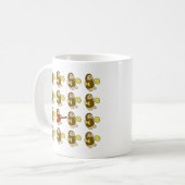 ギター猿 コーヒーマグカップ (正面左)