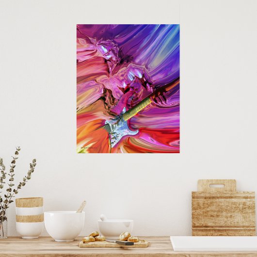 ギター理論4 ポスター (キッチン)